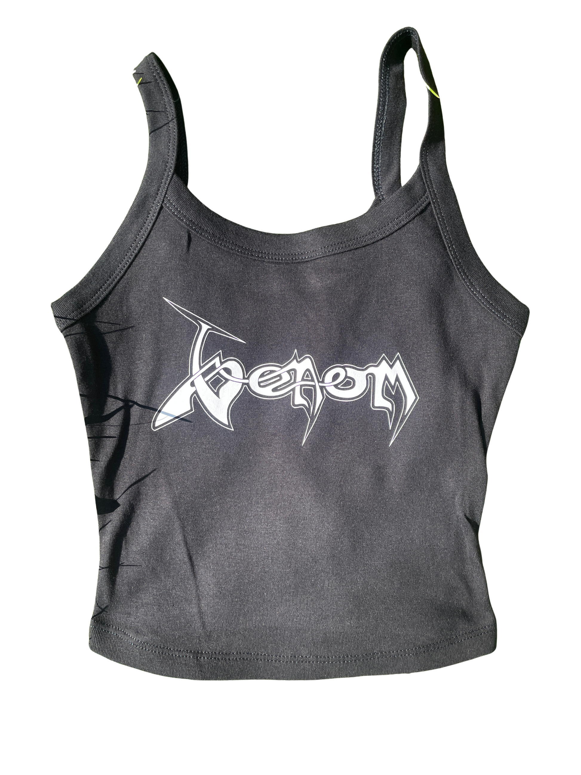 A gray crop top with the word "Viper" printed on it in white text.