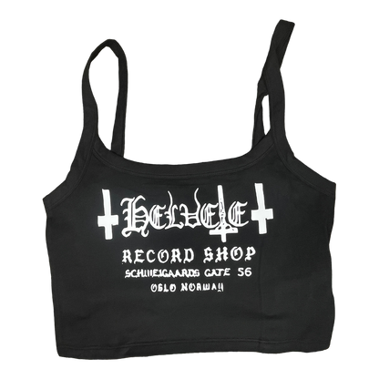 Helvete Records Cropped Tank Top