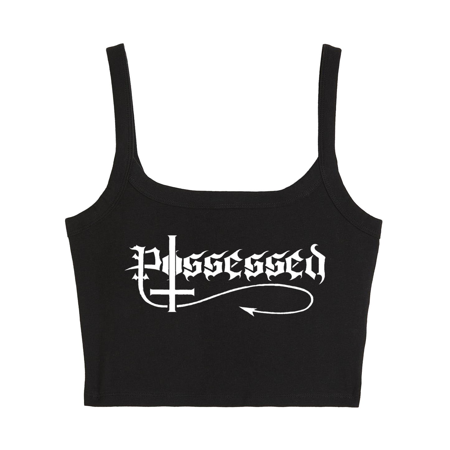 Possessed Cropped Tank Top